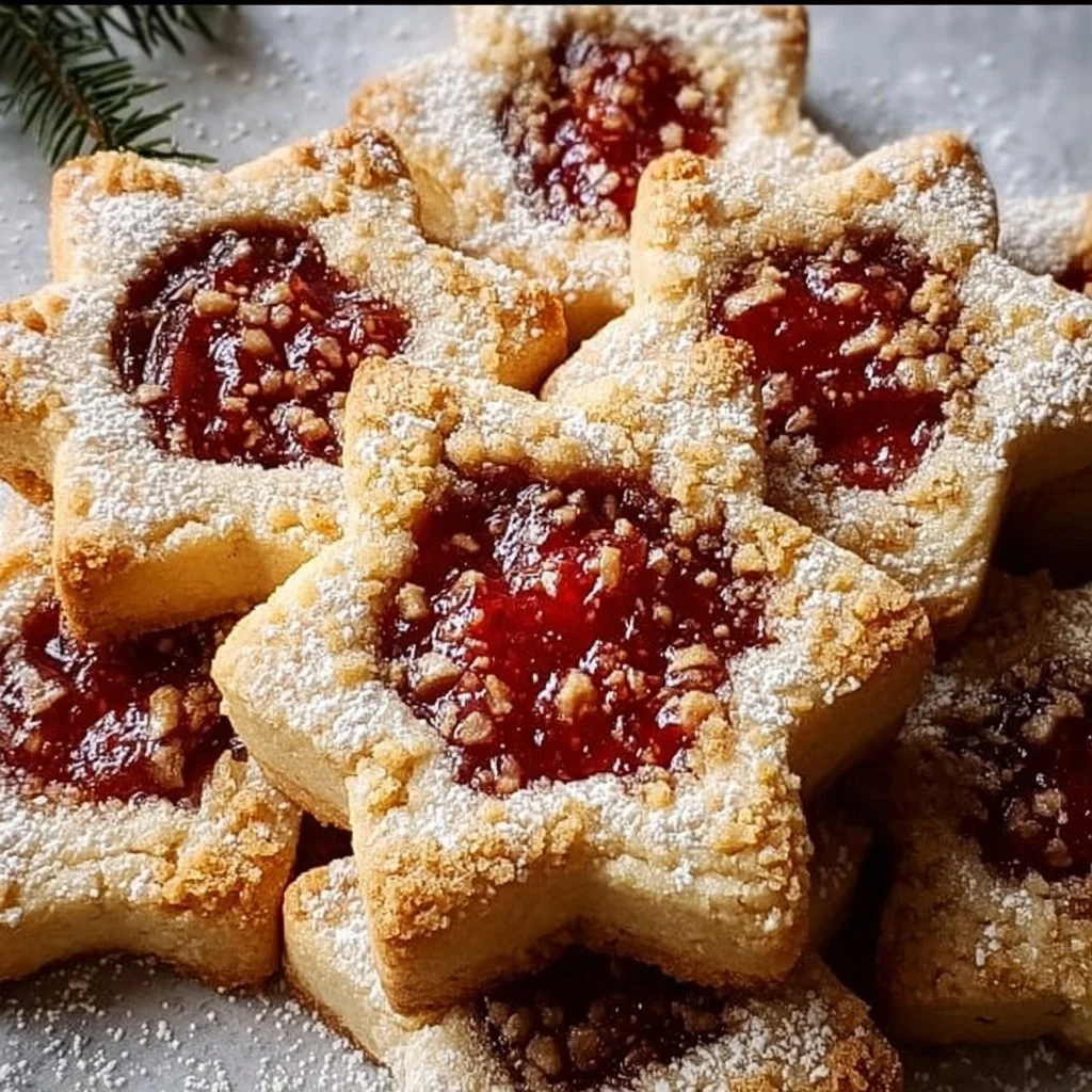 Delicious Sugar Plum Shortbread Cookies on a festive plate.