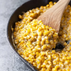 Honey Butter Skillet Corn - a delicious blend of honey butter and fresh corn