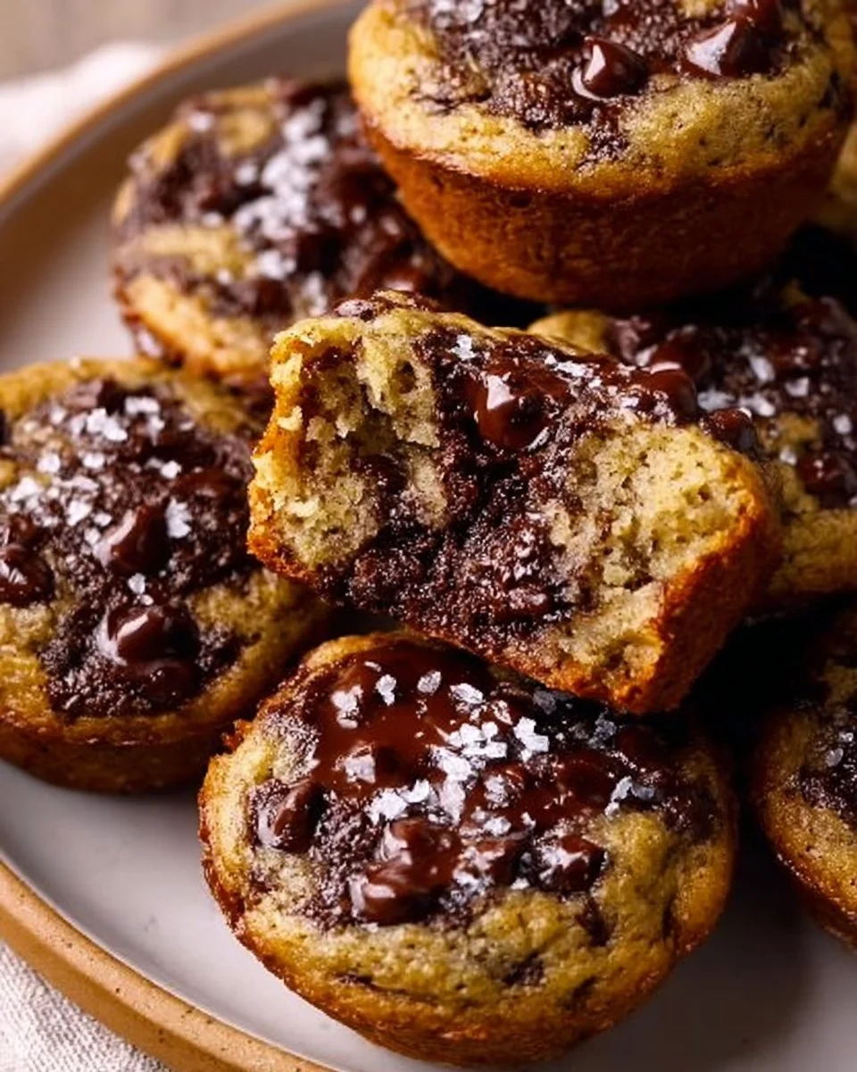Freshly baked banana bread chocolate chip cookies on a cooling rack