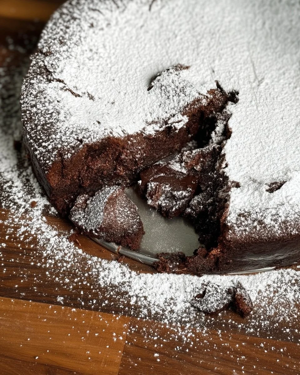 Decadent Chocolate Pudding Cake topped with whipped cream and chocolate shavings