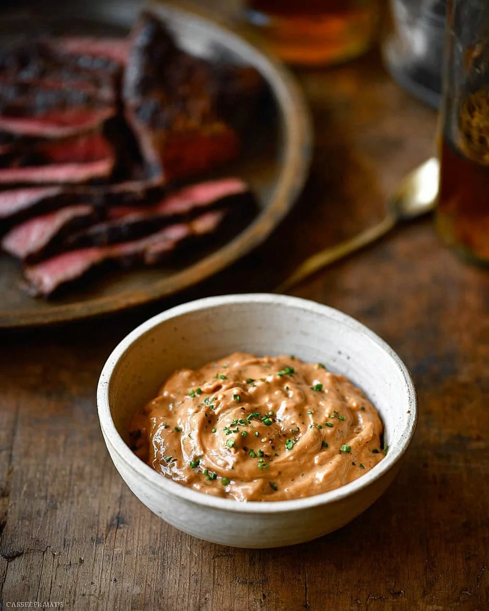 Delicious Cowboy Butter spread on grilled steak for a flavorful meal