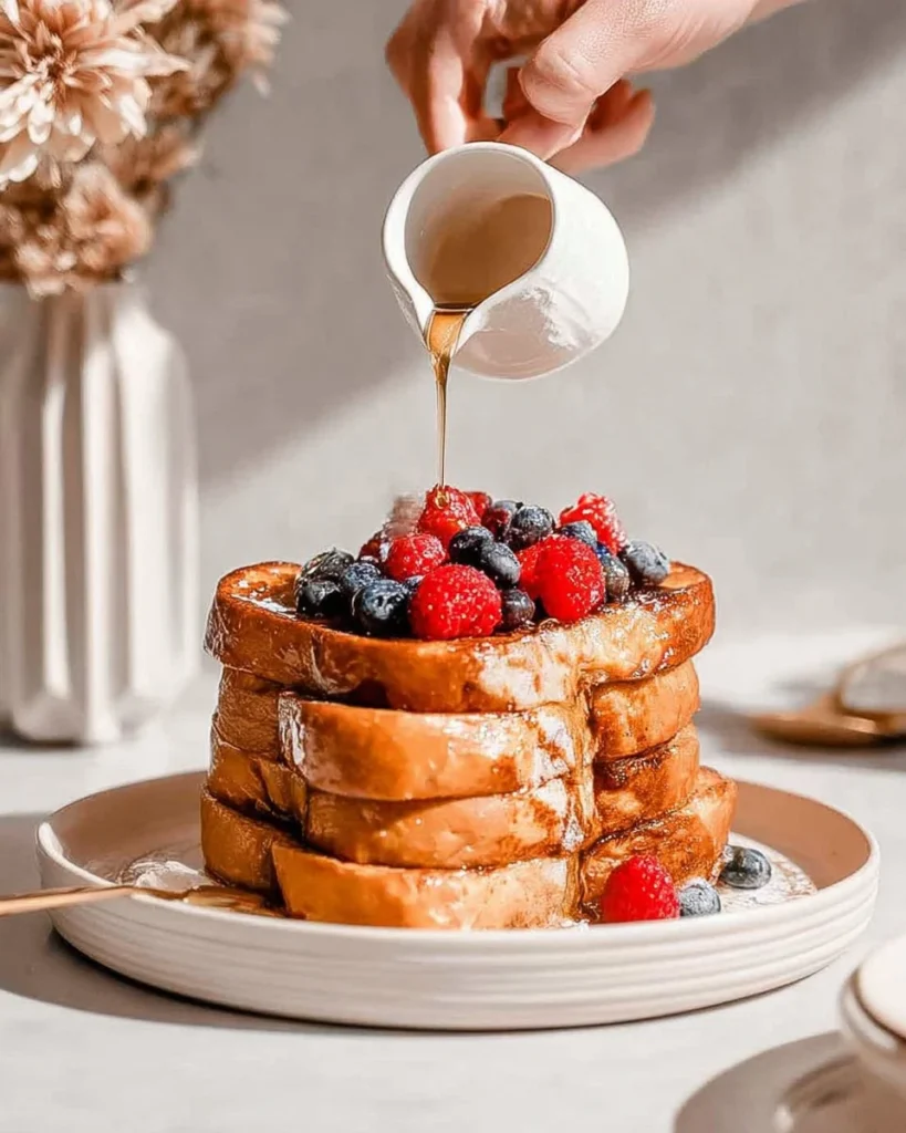 Delicious high-protein French toast without milk, perfect for meal prep.