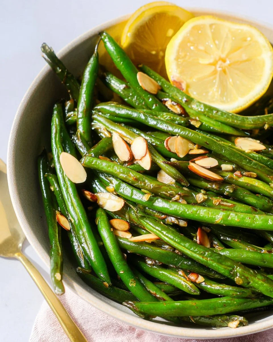 Delicious Garlic Green Beans served as a healthy side dish