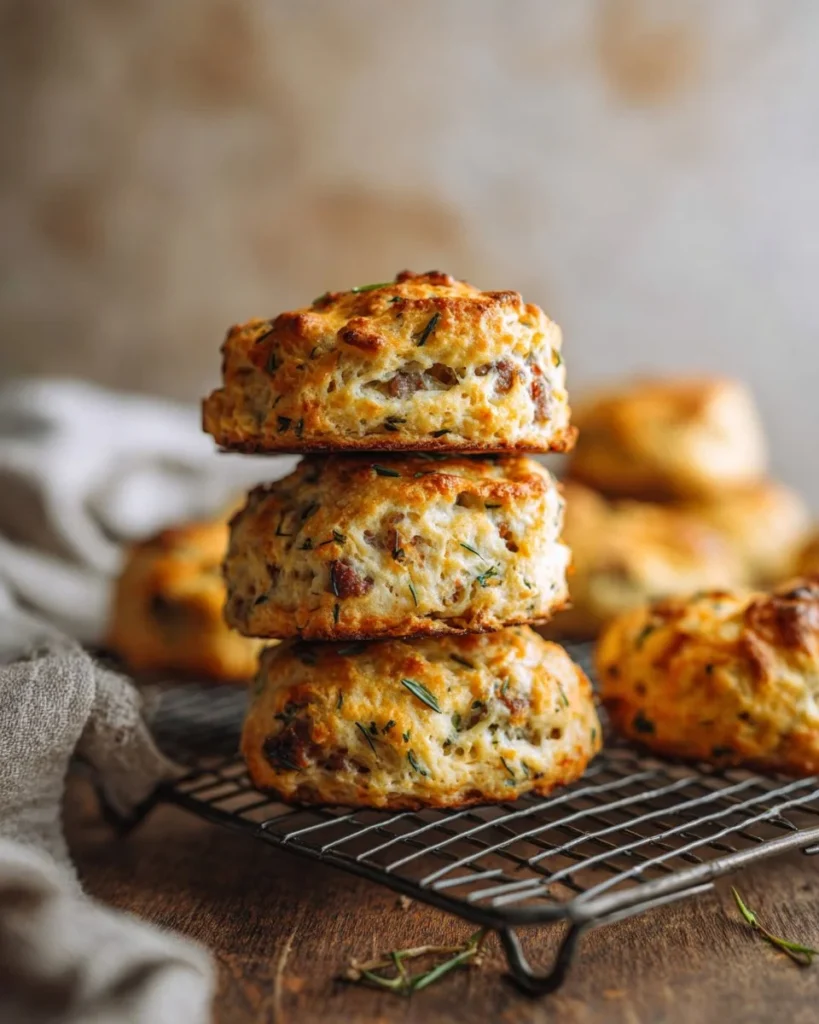 High protein egg biscuits for a nutritious snack option