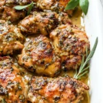 Delicious honey mustard chicken served with vegetables on a plate.