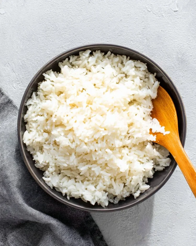 Cooking Instant Pot white rice recipe - creamy and healthy dish