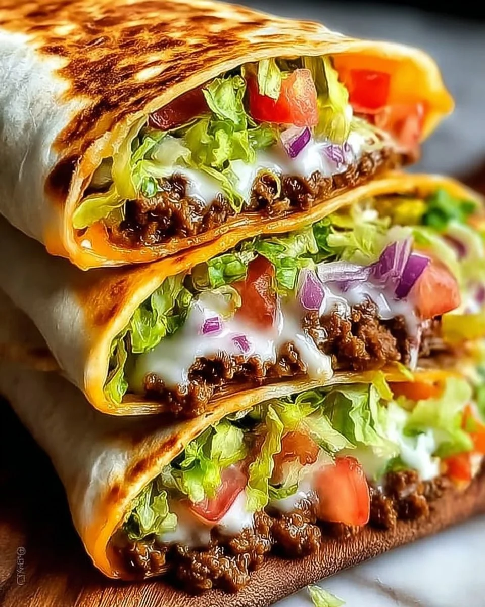 Keto Crunchwraps recipe featuring high-protein and low-carb ingredients