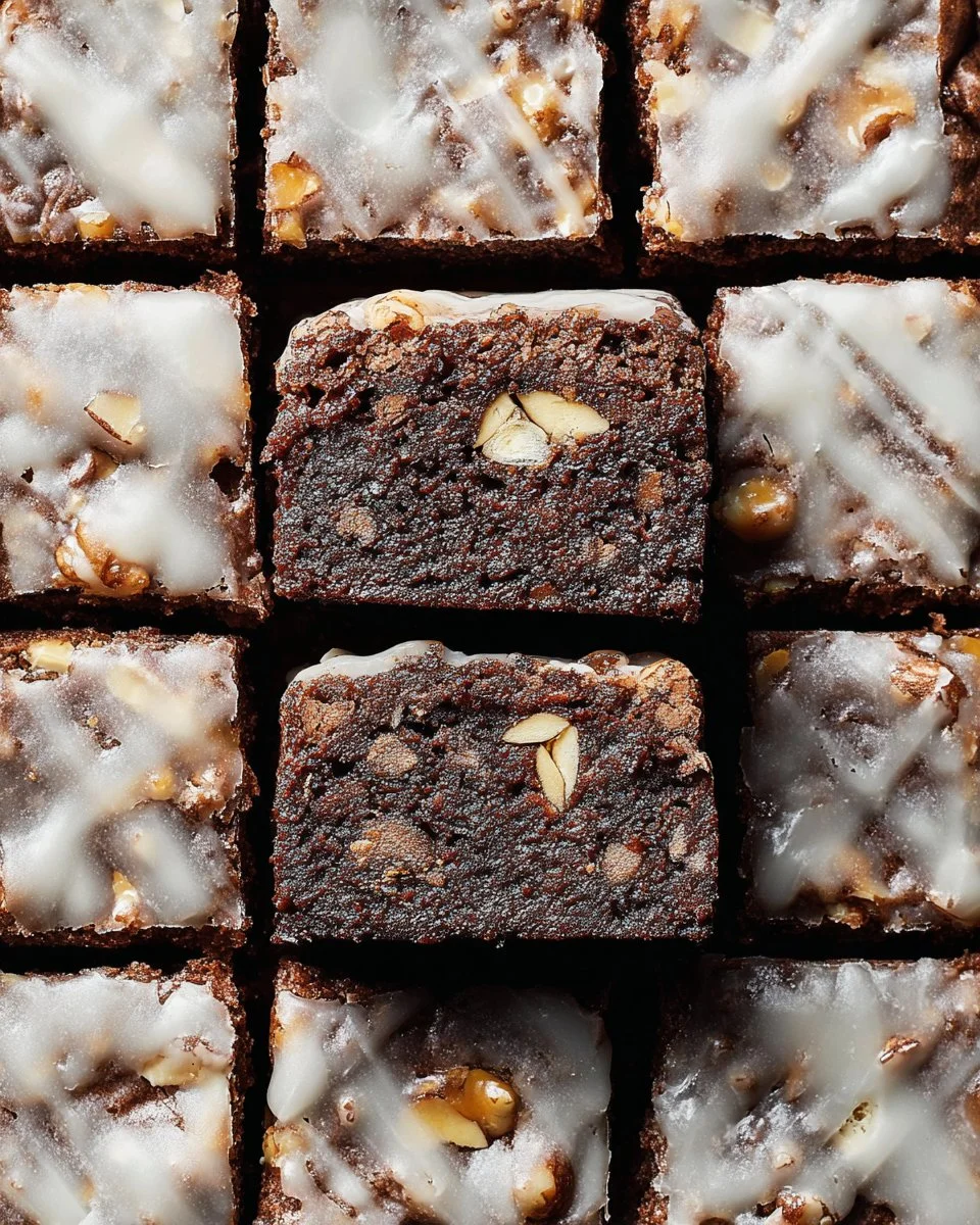 Delicious almond brownies, a healthy and guilt-free dessert recipe.