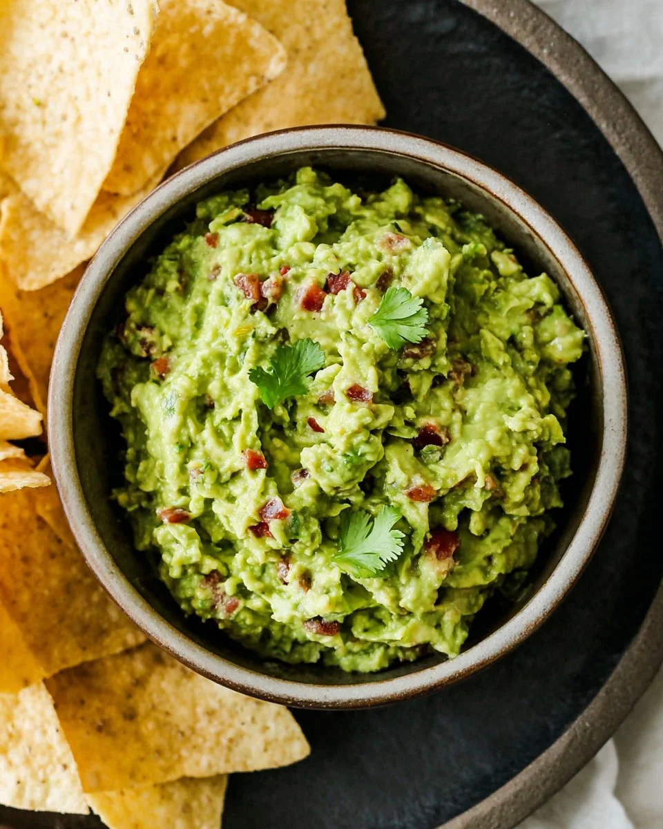 Best ever guacamole made with fresh avocados and spices