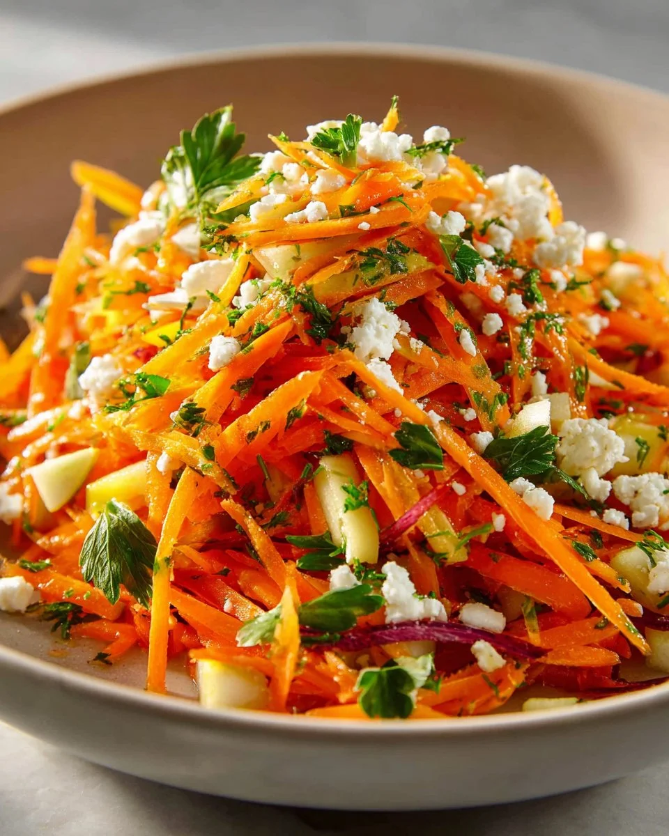 Bowl of Carrot Apple Slaw with fresh carrots and apples for a healthy meal
