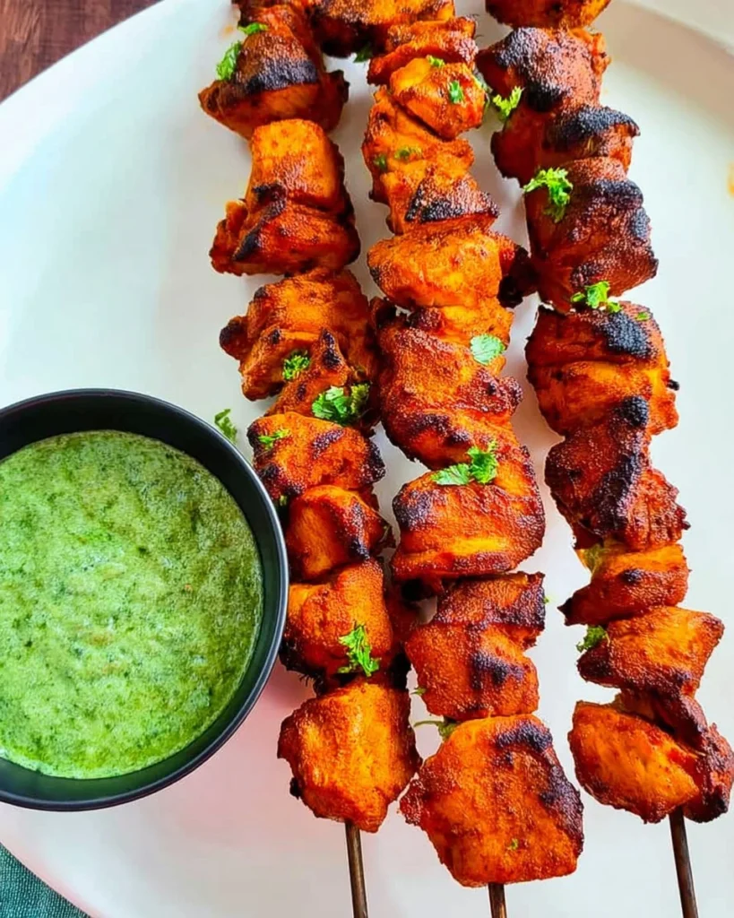 Delicious Tandoori Chicken Tikka dish with vibrant spices and grilled perfection