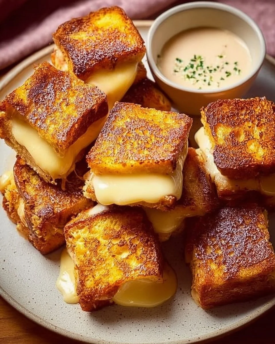 Hawaiian Roll Grilled Cheese, featuring gooey cheese melted between sweet rolls