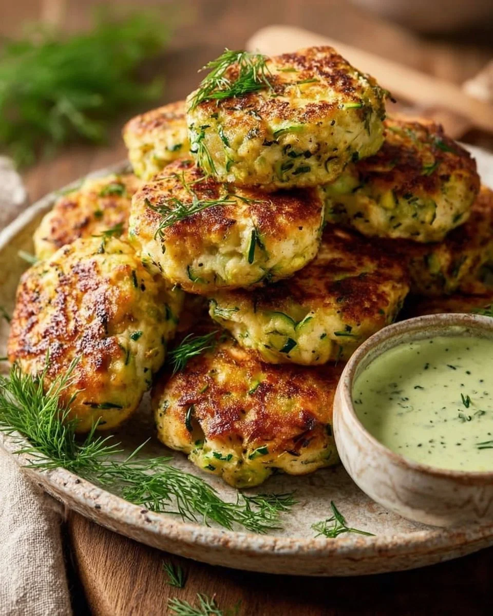 Healthy high protein chicken zucchini poppers fresh out of the oven