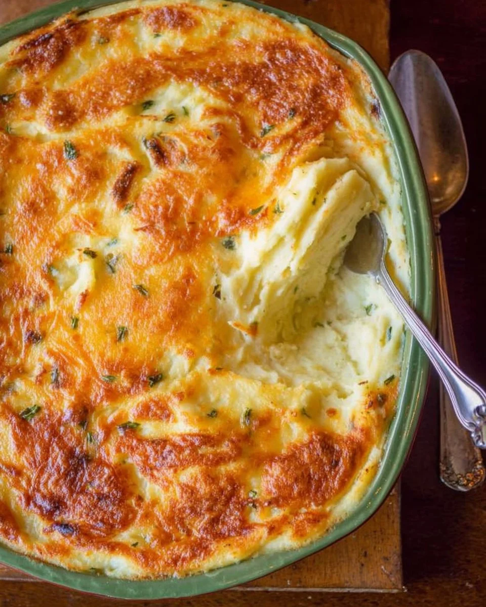 Ina Garten's creamy make-ahead mashed potatoes served in a bowl
