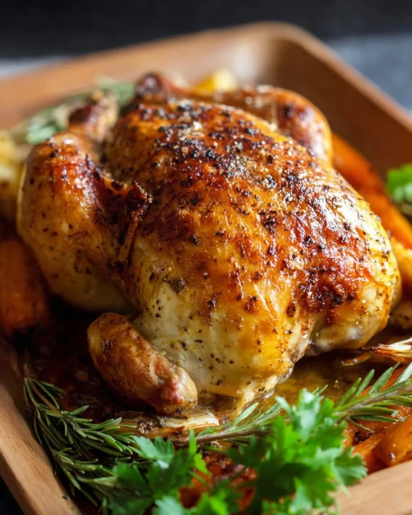 Ina Garten's heart-healthy roast chicken recipe prepared for a family dinner