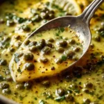Delicious lemon caper sauce drizzled over a healthy dish