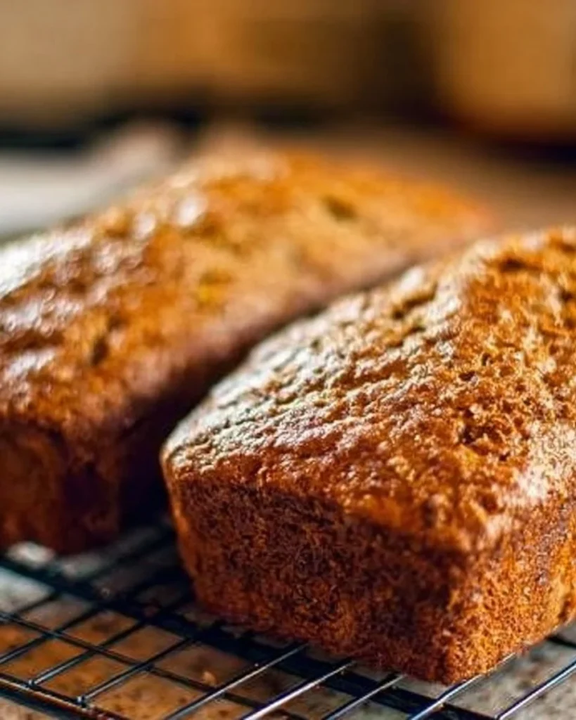 Sliced moist fig bread with figs and nuts on a wooden board