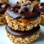 No Bake Peanut Butter Granola Cups with nuts and chocolate chips on a plate