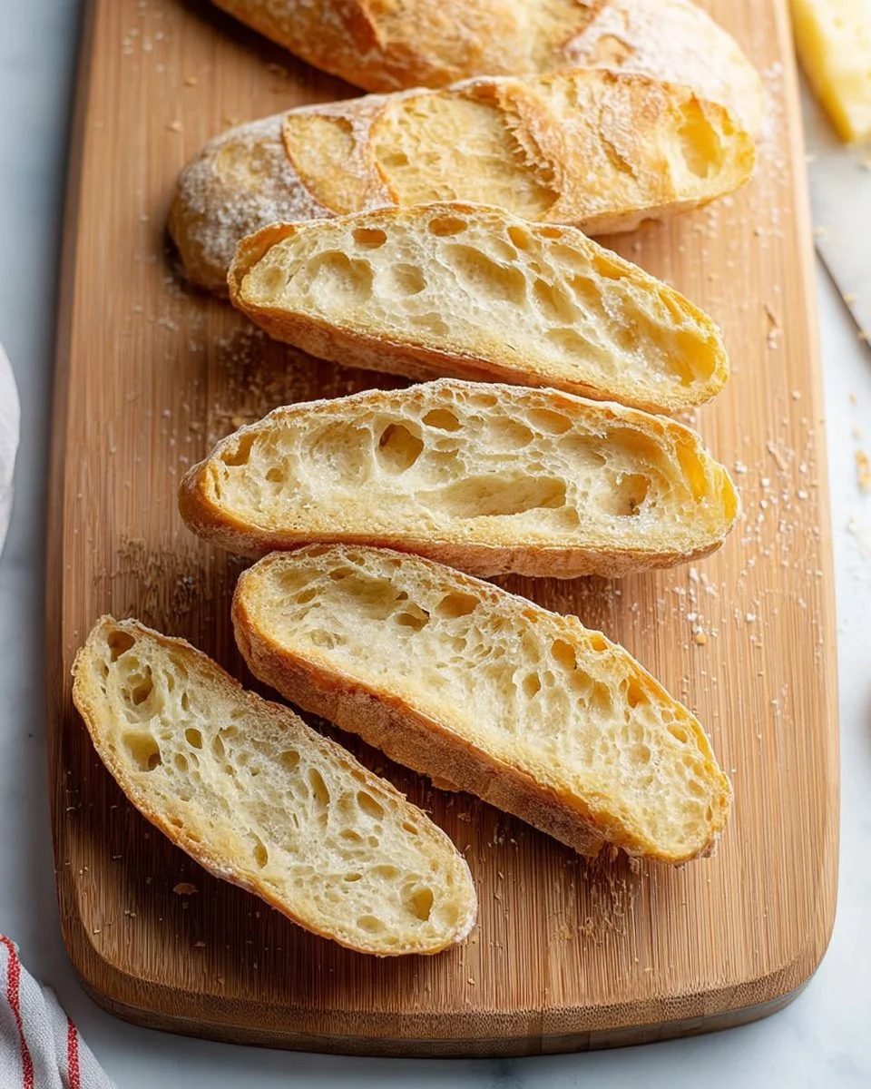 Freshly baked no knead bread loaf on a wooden cutting board