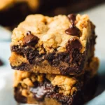 Delicious Peanut Butter Brookies fresh out of the oven, perfect for families.