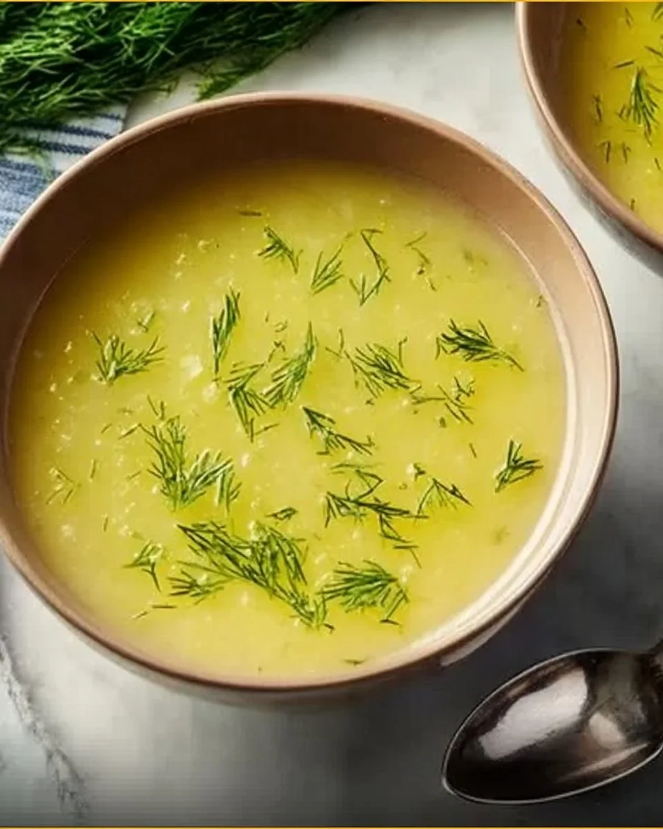 Bowl of creamy potato leek soup garnished with fresh chives
