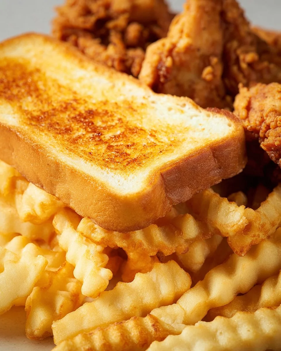 Freshly baked Raising Cane's Bread served with chicken meals