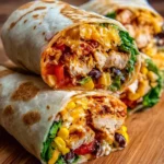 Delicious Southwest Chicken Wrap filled with fresh ingredients and spices