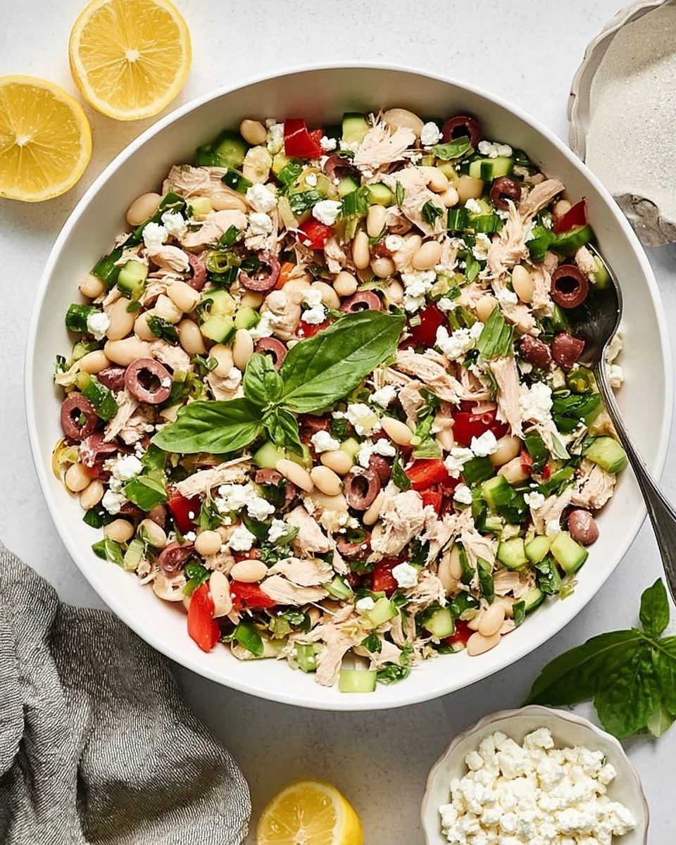 Delicious Tuscan Tuna Salad, a quick and nutritious meal for families