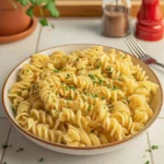 Delicious cafeteria noodles served with fresh vegetables and spices