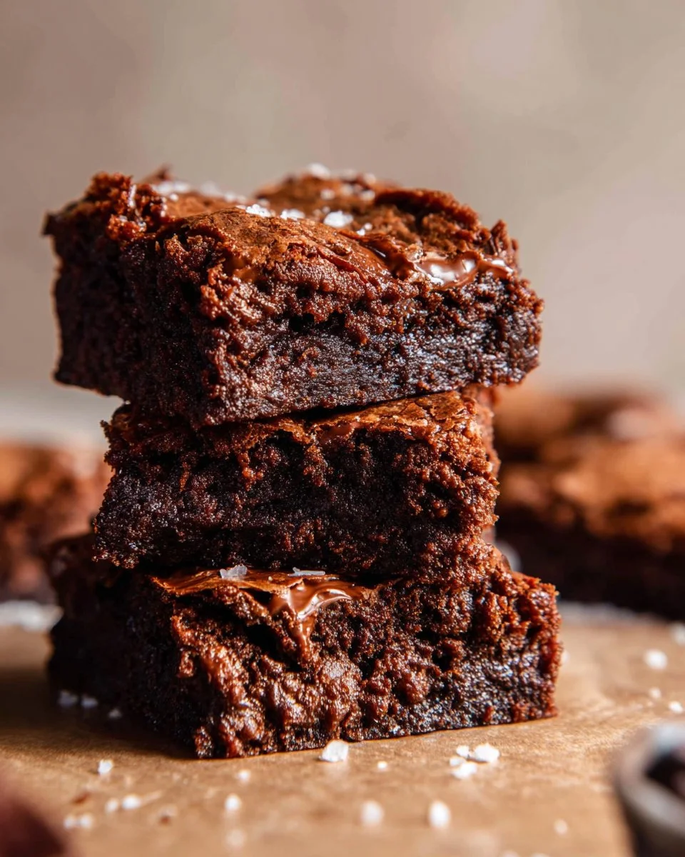 Delicious chocolate brownies, rich and fudgy dessert cut into squares.