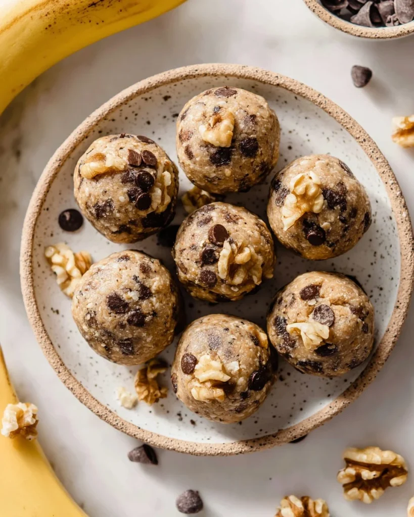 Delicious Chunky Monkey Protein Balls, packed with protein and flavor