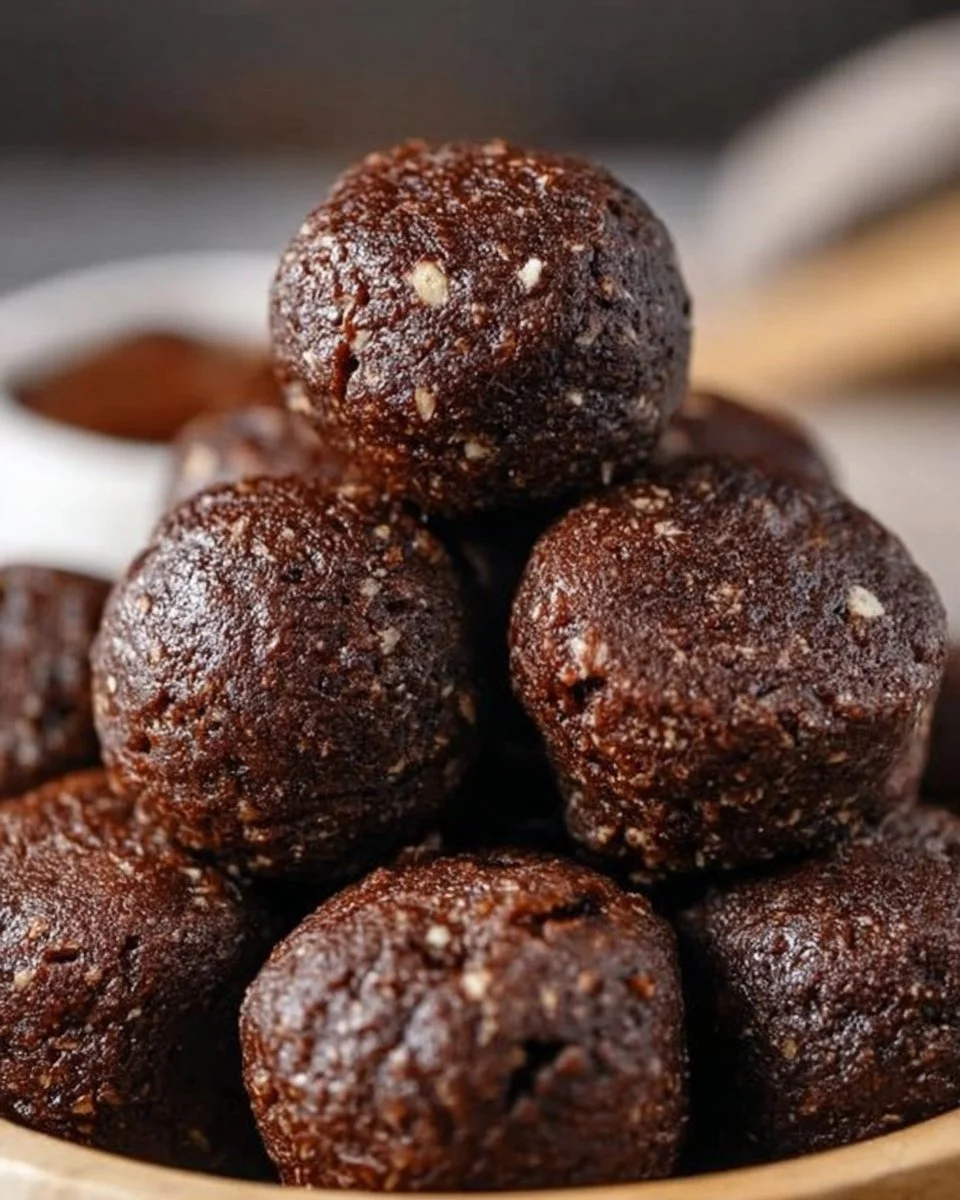 Delicious Cottage Cheese Brownie Bites on a plate ready to enjoy.