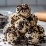 Delicious Cream Cheese Oreo Protein Balls ready to snack on.