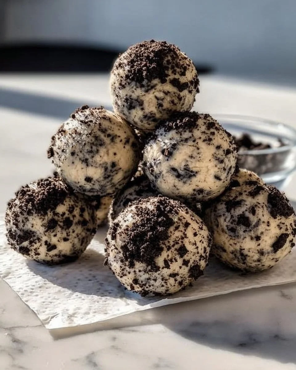 Cream Cheese Oreo Protein Balls for a healthy snack option