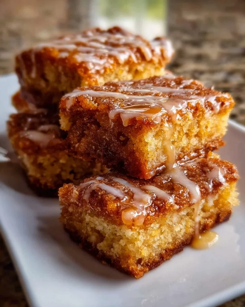 Freshly baked delicious maple bars with icing on a cooling rack