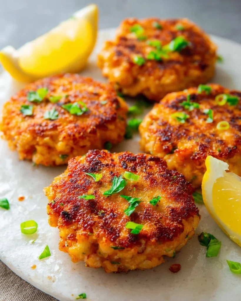 Delicious homemade easy shrimp cakes served on a plate