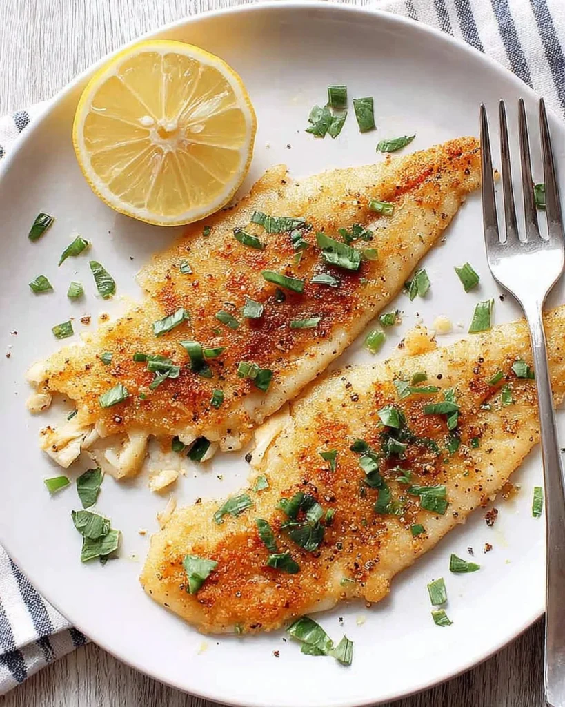 Delicious Sole Meunière dish with lemon and parsley