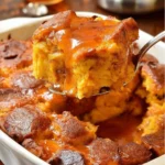 Delicious French toast casserole baked to perfection, ideal for breakfast or brunch