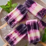 Colorful Fruity Italian Ice Pops in various flavors served on a sunny day.