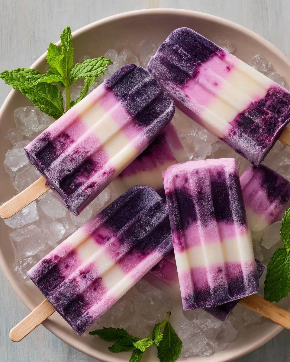 Colorful Fruity Italian Ice Pops in various flavors served on a sunny day.