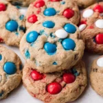 Delicious Red White Blue Cookies decorated for patriotic celebrations.