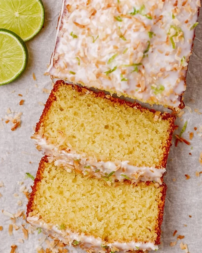Delicious Coconut Lime Loaf Cake with a tropical flavor twist