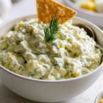 Bowl of cottage cheese egg salad with fresh herbs and spices