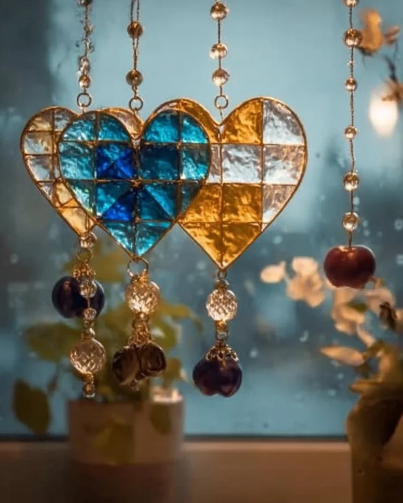 DIY suncatchers made from three simple materials producing colorful light reflections.