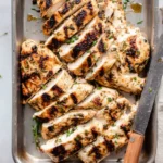Greek yogurt marinated chicken recipe with herbs and spices