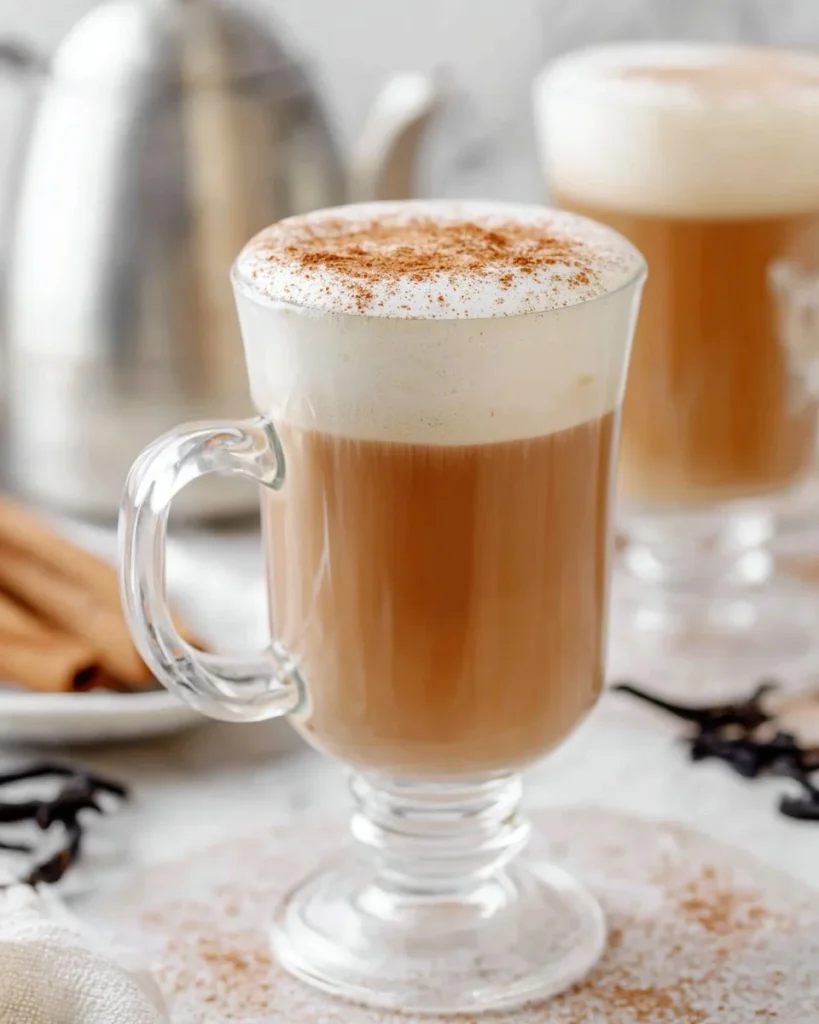 A delicious London Fog Latte with frothy milk and a hint of vanilla flavor.
