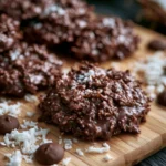 Delicious Chocolate Coconut Cookies with chocolate chunks and shredded coconut
