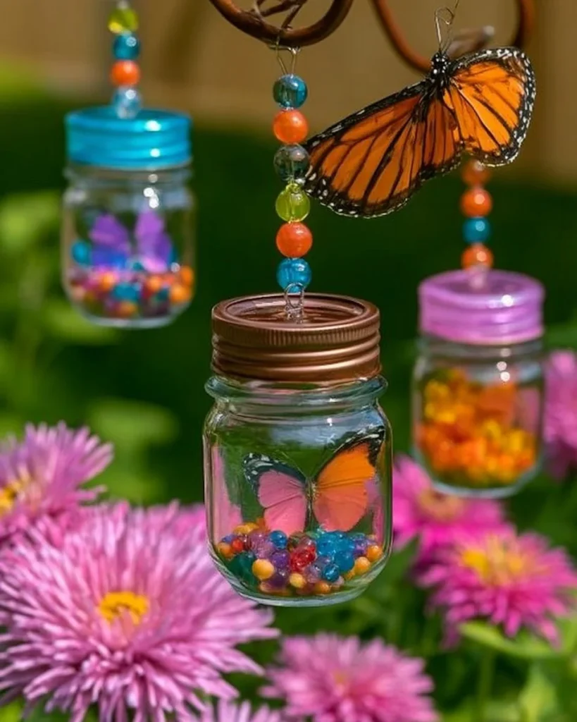 DIY colorful butterfly nectar feeders for a lively garden