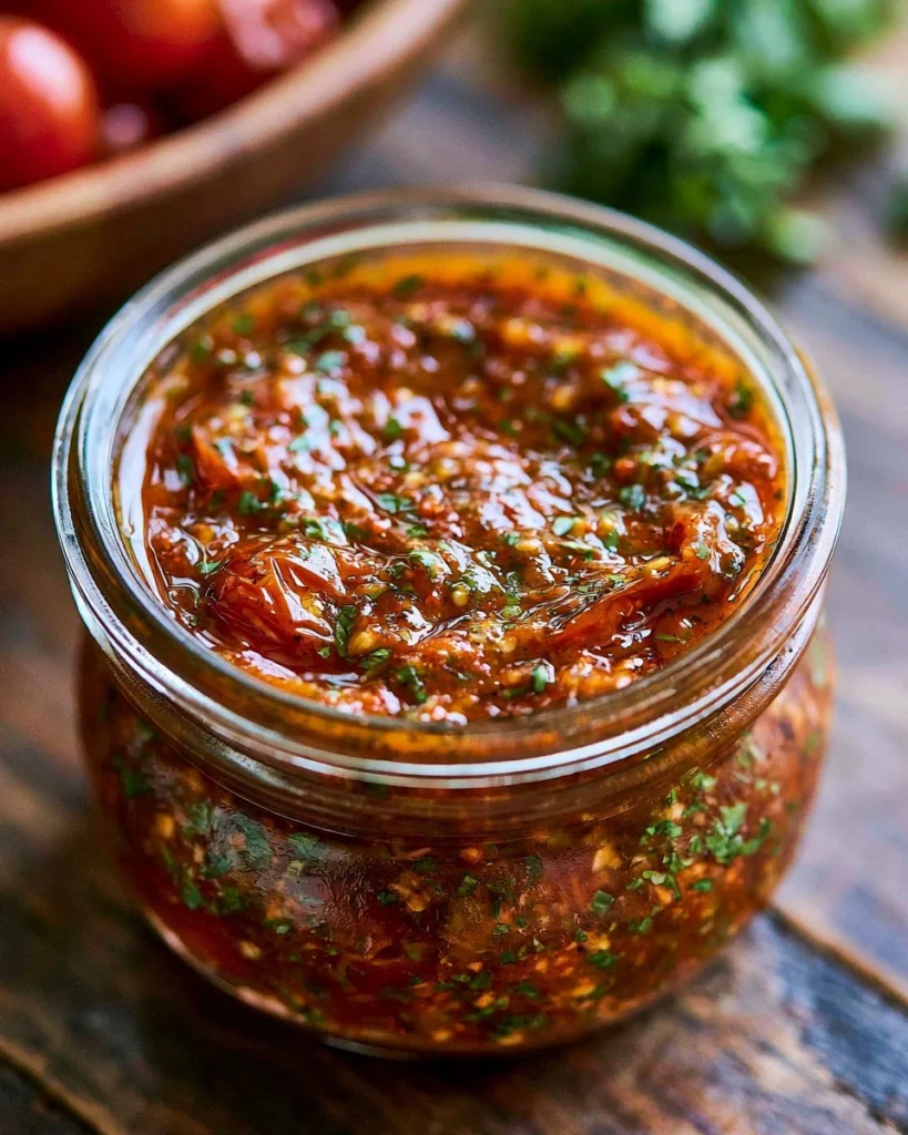 Bowl of easy charred cherry tomato salsa with fresh ingredients and vibrant colors