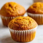 Delicious easy pumpkin muffins fresh out of the oven